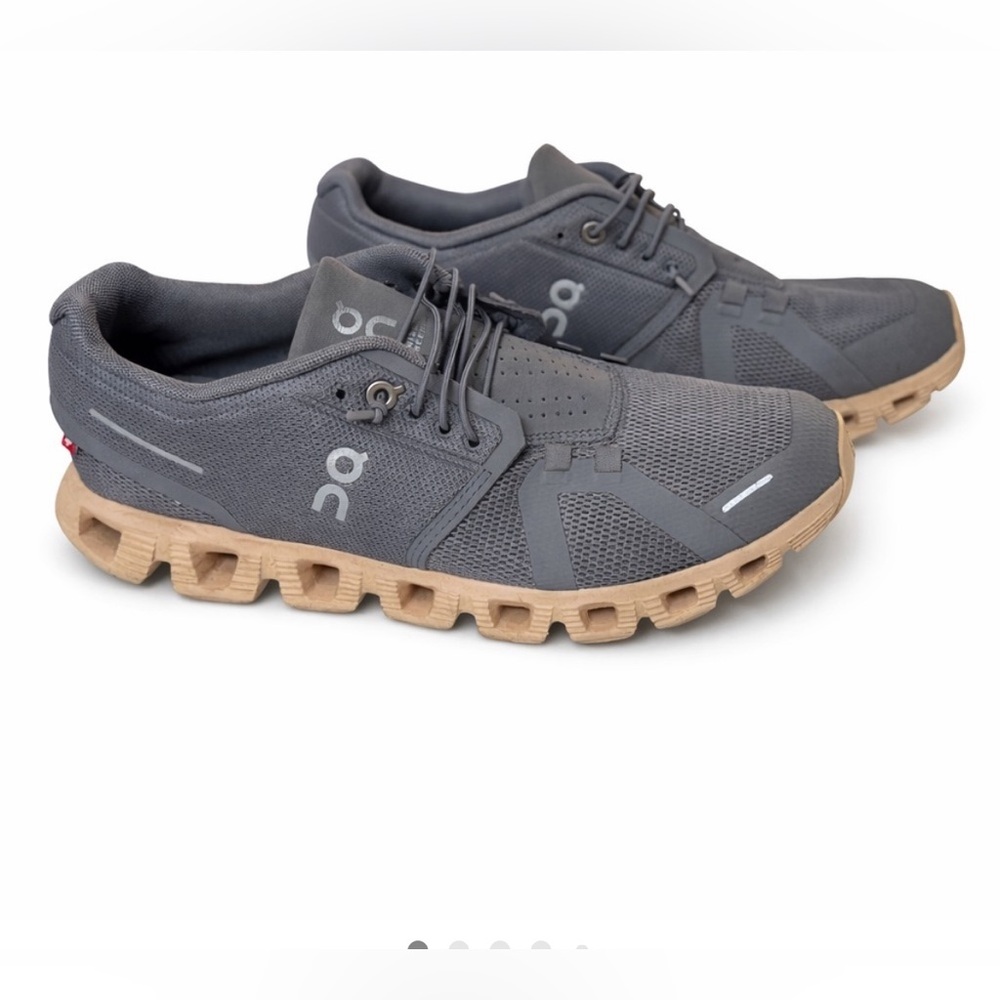 On Running women’s Charcoal and Beige Sneakers - Picture 1 of 14